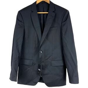 Hugo Boss Trabaldo Tagna 1840 Super 120 Men's Black Blazer *Flaw* Size 38R